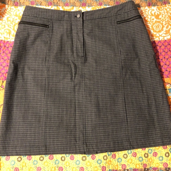 Valerie Stevens Houndstooth Skirt Sz 16 - Picture 1 of 8